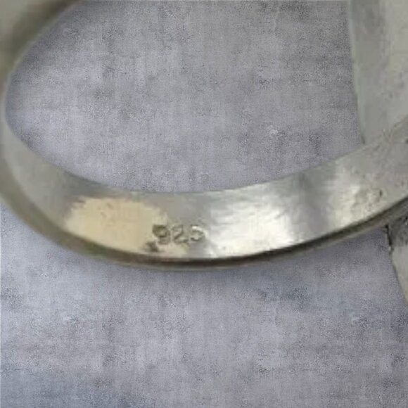 Sterling Silver Tourmaline & Glass Stones Ring - Picture 4 of 4